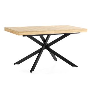 Table De Salle à Manger Extensible Palermo Couleur Chêne, 140-180 Cm