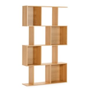 Etagère Nagato Avec 8 Trous Effet Chêne