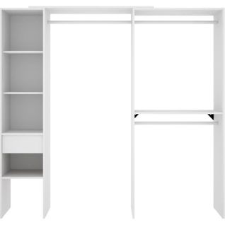 Dressing Linéaire Ou D'angle - Blanc Mat - 98,1 X 41,8 X 187 Cm