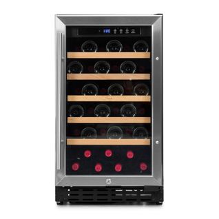 Cave à Vin 40 Bouteilles Grand Cru Inox 1t-encastrable Ou Pose Libre-porte Vitrée-affichage Lumineux