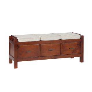 Banc En Bois Massif Marron 115x47