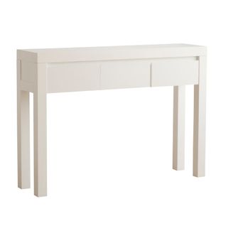 Meuble D'entrée En Bois Massif Blanc 120x85