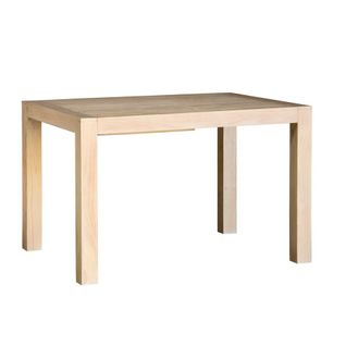 Table à Manger Extensible En Bois Massif Naturel 140x78