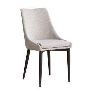 Chaise Rembourrée En Tapisserie Gris Perle (636) 48x90