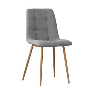 Chaise Rembourrée Tissu Gris (616) 45x88