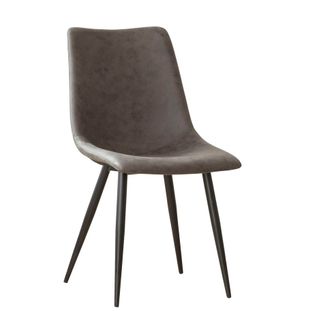 Chaise Rembourrée En Tapisserie Gris (618) 44x87