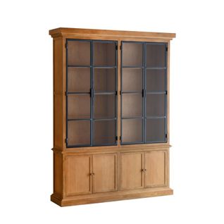 Vitrine En Bois Massif Naturel 158x210