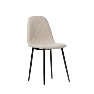 Chaise De Salle à Manger En Tissu Beige 45x86cm
