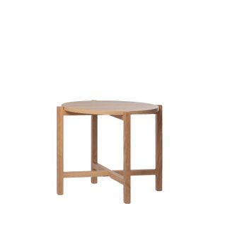Table D'appoint En Bois Naturel 56x45cm