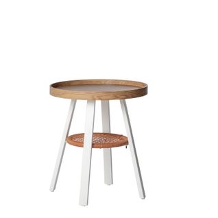 Table D'appoint En Bois Naturel 50x55cm