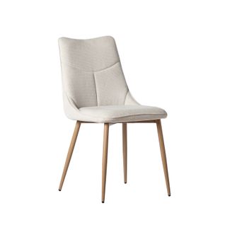 Chaise De Salle à Manger En Tissu Beige 46x85cm