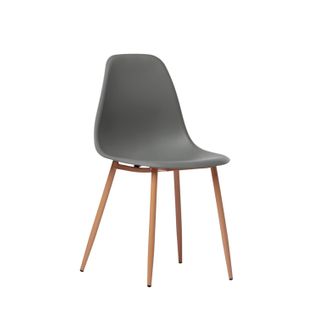 Chaise De Salle à Manger En Plastique Gris 45x80cm