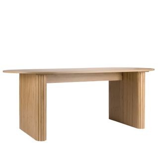 Table Fixe En Bois Naturel 200x75cm