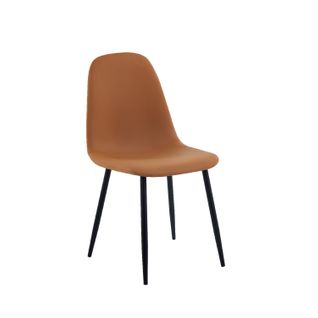 Chaise De Salle à Manger En Simili Terracotta 44x84cm