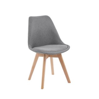 Chaise De Salle à Manger En Tissu Gris 49x82cm