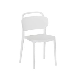 Chaise D'extérieur En Plastique Blanc 47x78cm