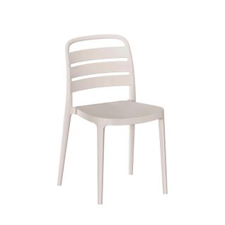 Chaise D'extérieur En Plastique Beige 42x80cm