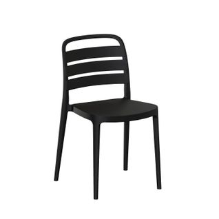 Chaise D'extérieur En Plastique Gris Anthracite 42x80cm