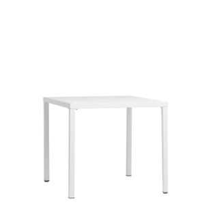 Table Fixe En Polypropylène Blanc 84x76cm