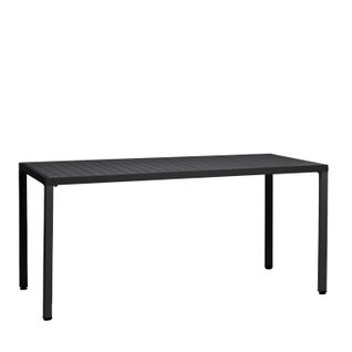 Table Fixe En Polypropylène Gris Anthracite 165x76cm