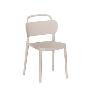 Chaise D'extérieur En Plastique Beige 47x78cm
