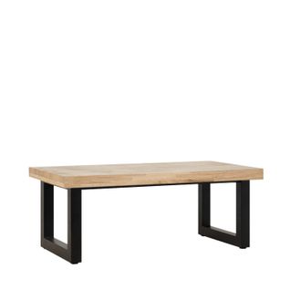 Table Basse Relevable En Bois Naturel 120x48cm