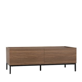 Table Basse Fixe En Bois Noyer 120x40cm