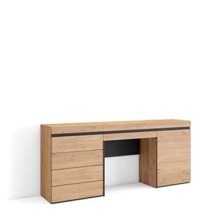 Coiffeuse, 177x35x75 Cm, Avec Tiroir, Commode, Buffet