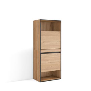 Meuble à Chaussures, 60x35x145cm., Chêne