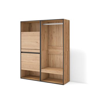 Meuble à Chaussures, 120x35x145cm, Chêne