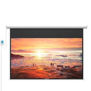 Écran De Projection Cinema Max, Moteur Électrique, Écran 100", Matériau Pvc Anti-froissage Lavable