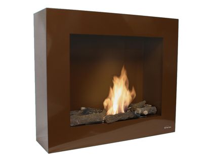 Cheminée Bio Au Sol Ou Murale Avec Bûches Décoratives De Différentes Couleurs Bestbio