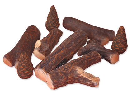 Bûches Décoratives En Fibre Céramique Pour Cheminées à L'éthanol. 9 Pièces