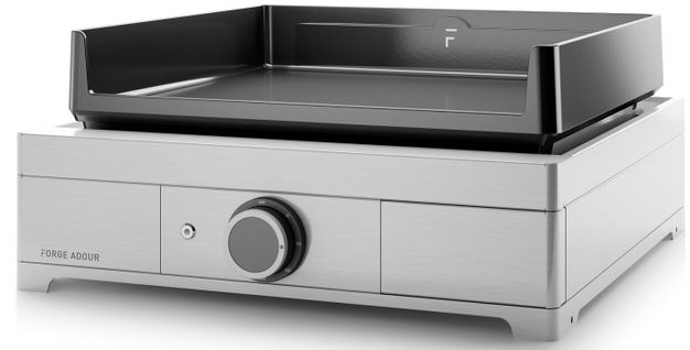 Plancha Électrique 2500w Plaque Fonte Émaillé 44.5x41cm Inox - Modern E45i