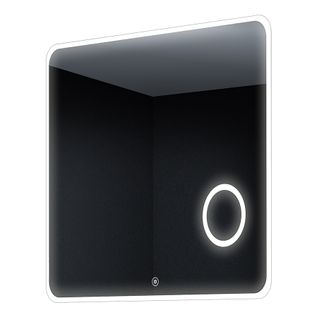 Miroir Éclairage LED De Salle De Bain Loutro Avec Interrupteur Tactile, Anti-buée Et Loupe - 80x80cm