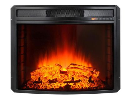 Cheminée Électrique 2kw En Verre Trempé Plat Avec Télécommande Et Flamme Réglable