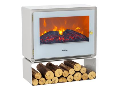 Cheminée Électrique Au Sol Avec Étagère 2000 W