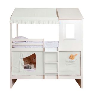 Ciel De Lit Superposé Casita Coton Blanc 70x198/154x133cm