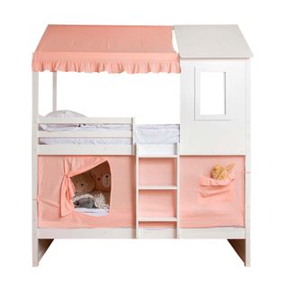 Ciel De Lit Superposé Casita Coton Rose 70x198/154x133cm
