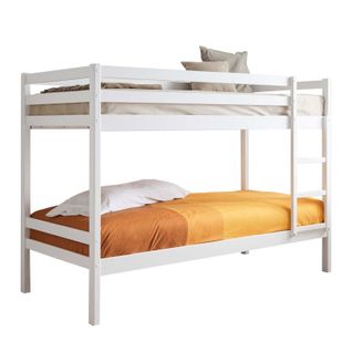 Lit Superposé En Bois Blanc 90x190/90x190cm