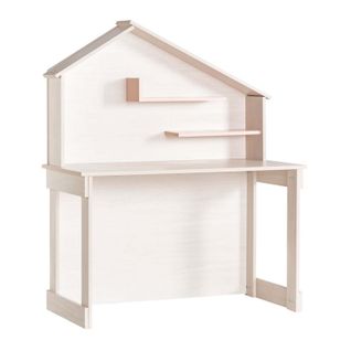 Bureau En Aggloméré Rose 148,4x117,6x58cm