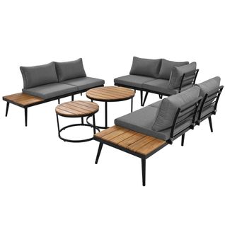 Salon De Jardin Pour 5-6 Personnes, Mobilier De Jardin, Ensemble De Salle à Manger Pour Terrasse