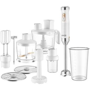 Mixeur Plongeant 10 En 1 - Shb 6551wh - 1500 W - Technologie Titanium Quadblade - Blanc