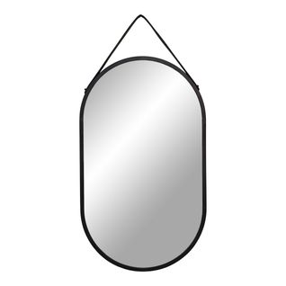Miroir Avec Cadre Trapani, Métal, Argent, 2x35x60 Cm