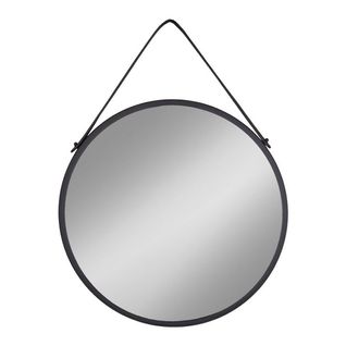 Miroir Avec Cadre Trapani, Métal, Argent, 2x60x60 Cm