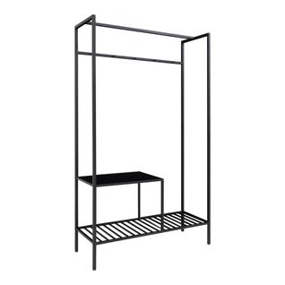 Porte-manteau Sur Pied Vita, Métal, Noir, 38x101x170 Cm