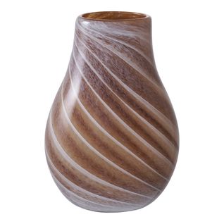 Vase Décoratif Ginevra, Verre, Marron, 16x16x23 Cm
