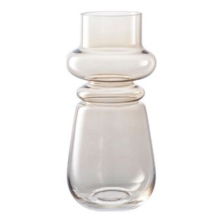 Vase Décoratif Mikonos, Verre, Beige, 15x15x31 Cm