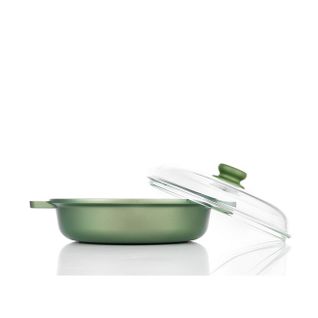 Cocotte Dr. Green, Aluminium Moulé Sous Pression, Vert, 28x28x8 Cm