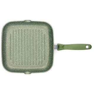 Poêle à Griller Dr. Green, Aluminium Moulé Sous Pression, Vert, 26x26x4,5 Cm